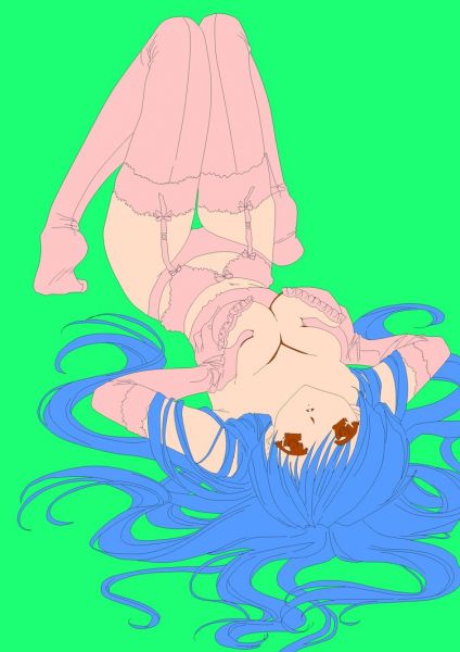 shy anime girl poses