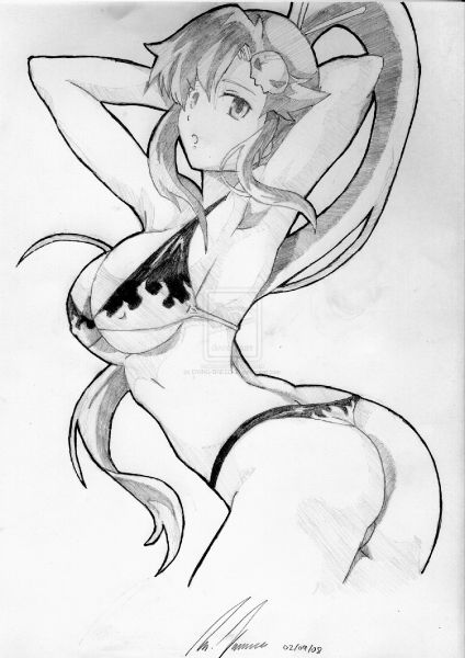 anime sexy bikini poses