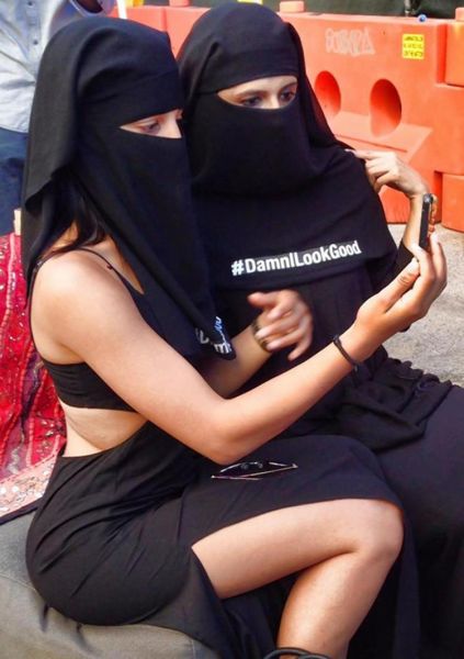 under the hijab
