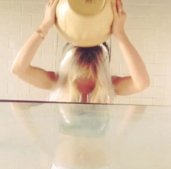down shirt no bra