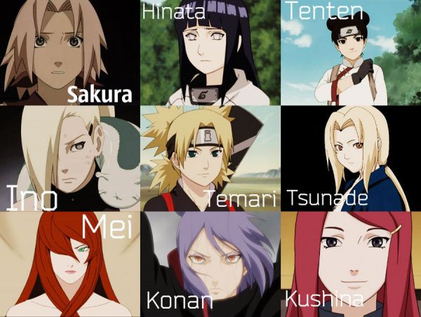 naruto shippuden girl characters