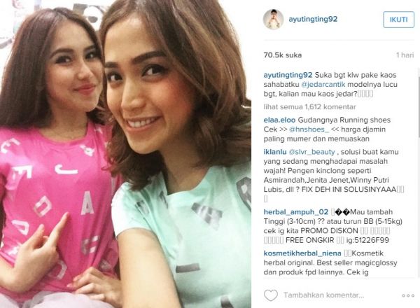 ayu ting ting melorot