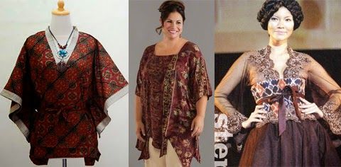 model baju batik muslimah