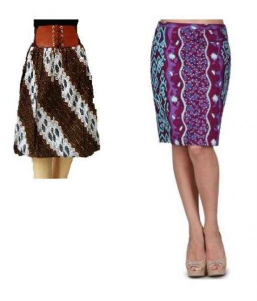 rok pendek motif