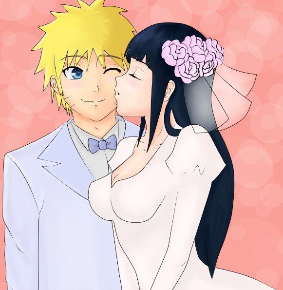 naruto and hinata kiss