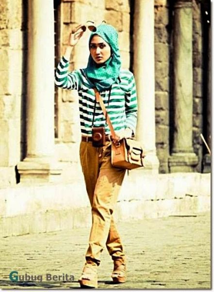gambar cara berhijab