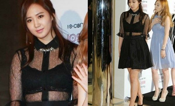 model cantik pakai baju transparan