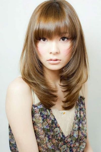 contoh model rambut panjang