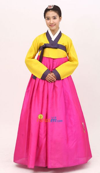 baju tradisional korea kartun