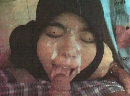 gambar abg crot di muka