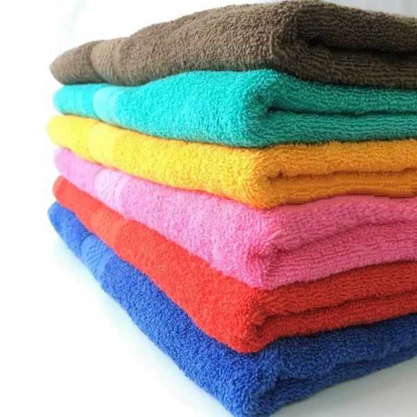 handuk warna biru