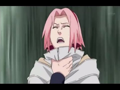 sakura haruno from naruto with a mohock