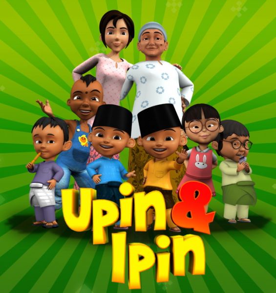 lukisan upin ipin