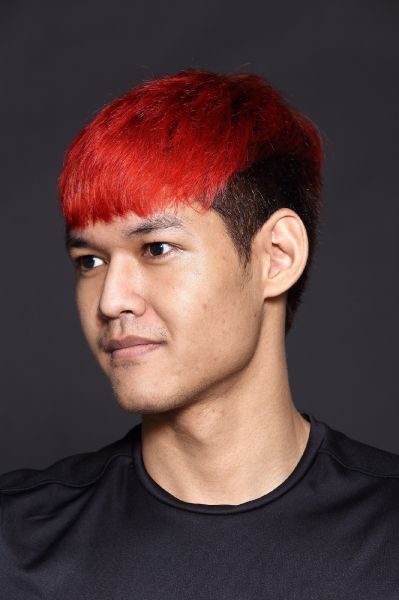 cara men cat rambut