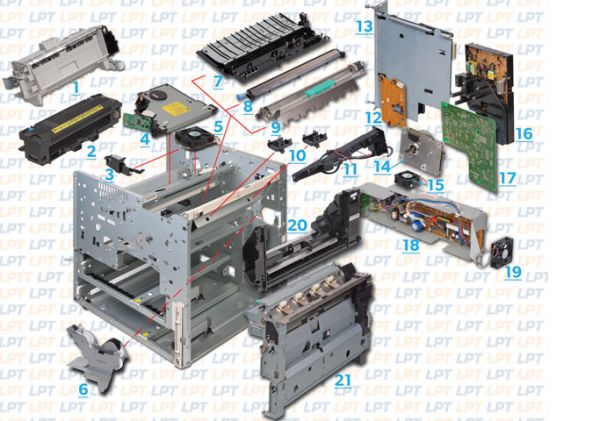 hp printer repair parts list