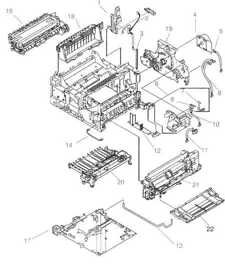 color laser printer diagram