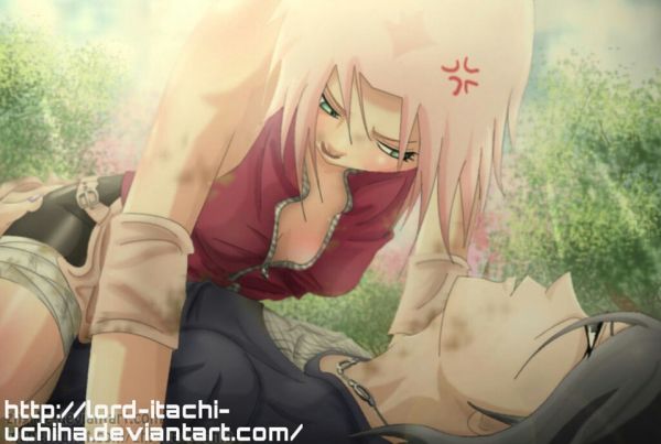 naruto and sakura kiss anime